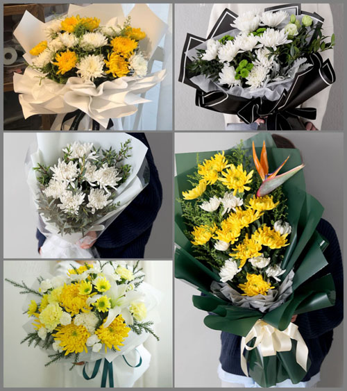 广东揭阳市普宁市军埠镇东桂村白事花束代送